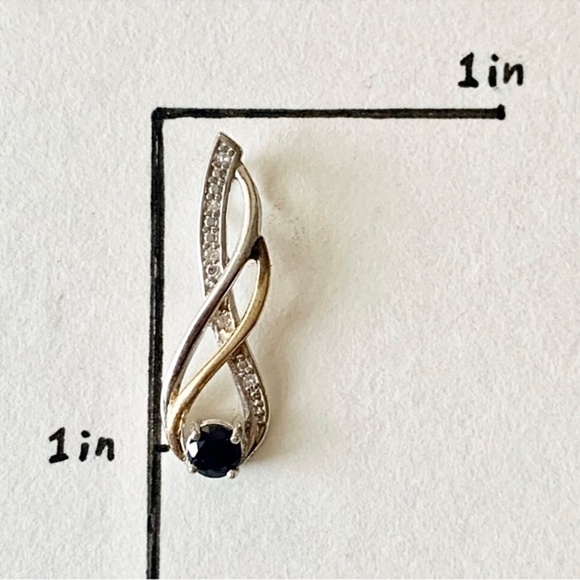 10k & 925 sterling silver pendant - Picture 6 of 6